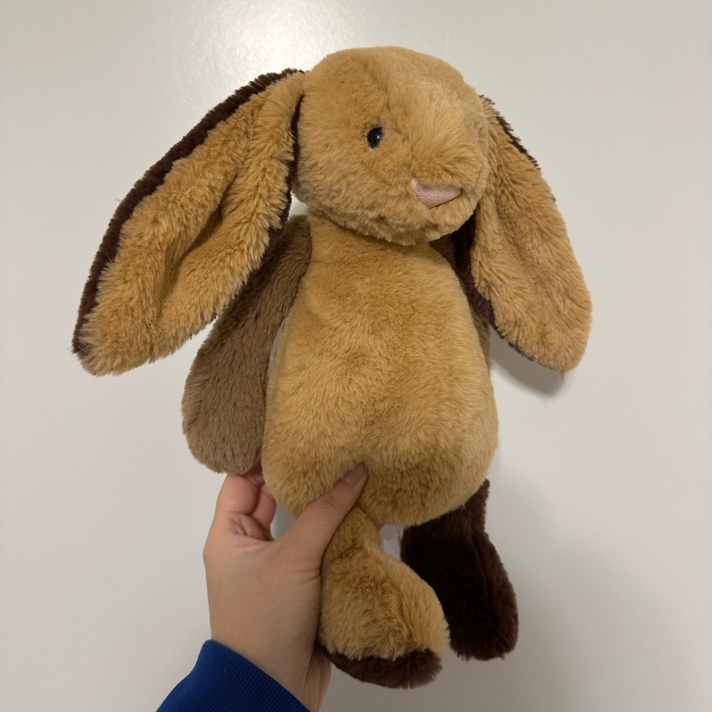 Jellycat Bashful Patchwork Brown Bunny NWT VHTF